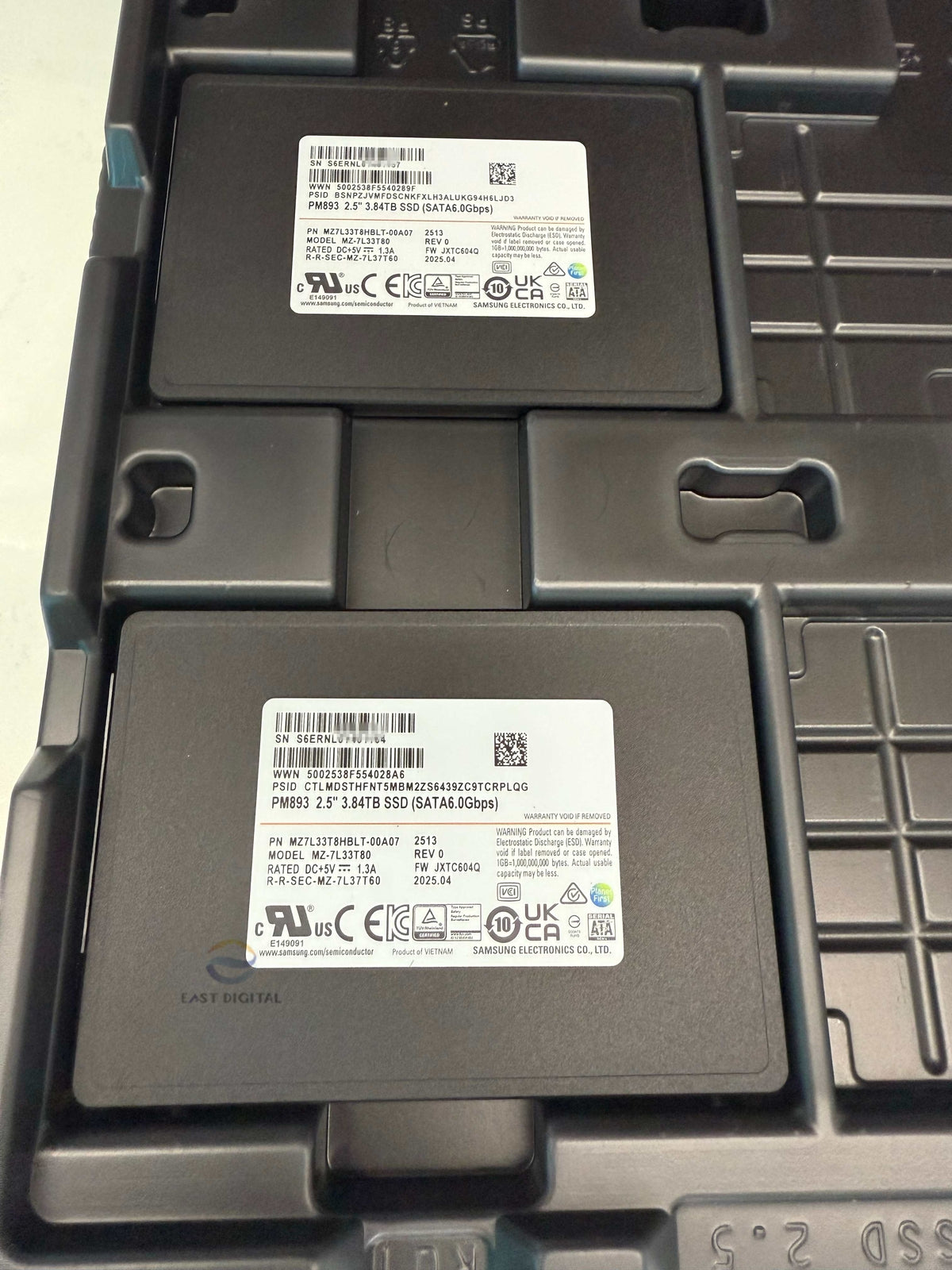 Samsung MZ-7L33T80 PM893 3.84TB TLC 2.5" 7mm SATA 6Gb/s MZ7L33T8HBLT-00A07 SSD New