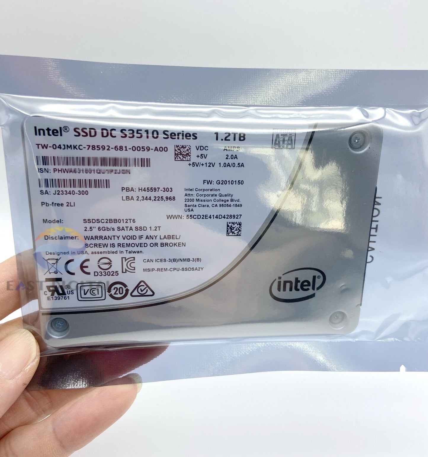 Intel SSDSC2BB012T6 SSD DC S3510 Series 1.2TB 2.5" 6Gb/s SATA Solid State Drive