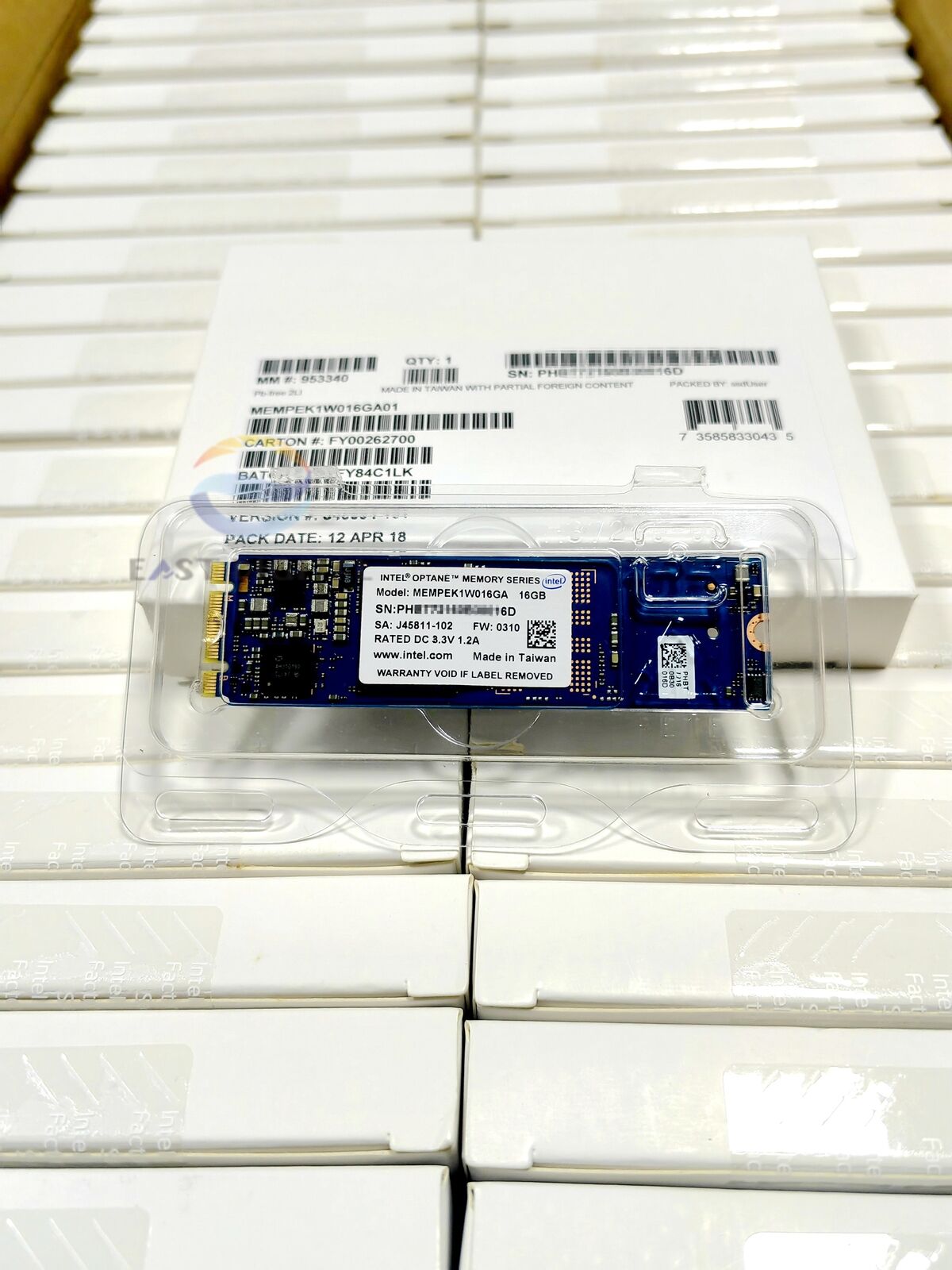 Intel MEMPEK1W016GA 16GB NVMe M.2 2280 PCIe 3.0 J45811-102 Optane SSD Memory New