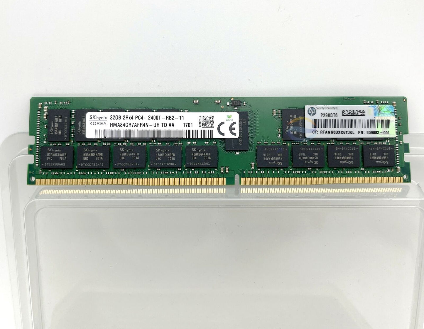 HP HMA84GR7AFR4N-UH 809083-091 32GB 2RX4 PC4-2400T ECC Server Memory 819412-001
