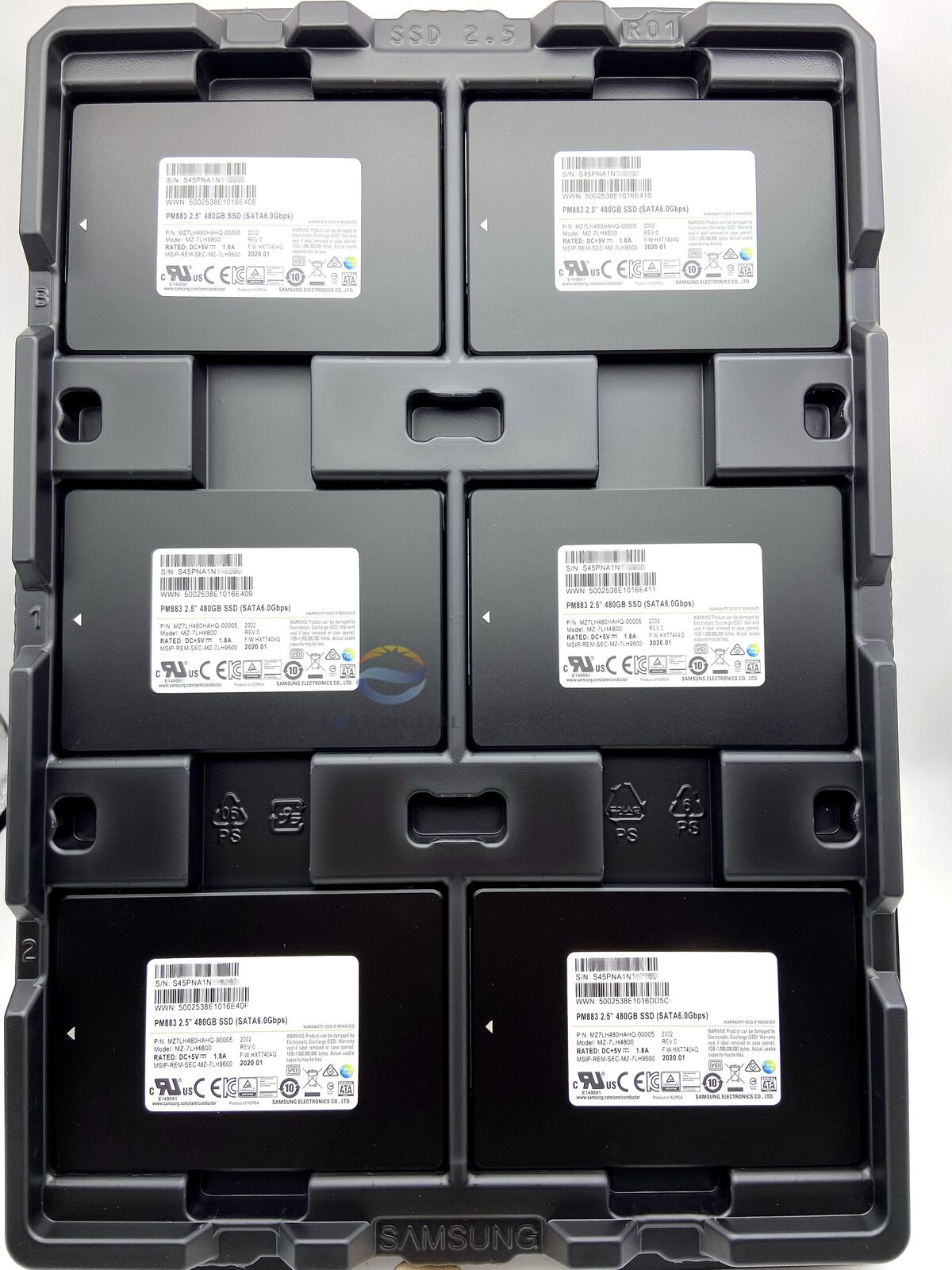 Samsung PM883 480GB SATA 6.0Gbps Enterprise SSD MZ-7LH4800 MZ7LH480HAHQ-00005