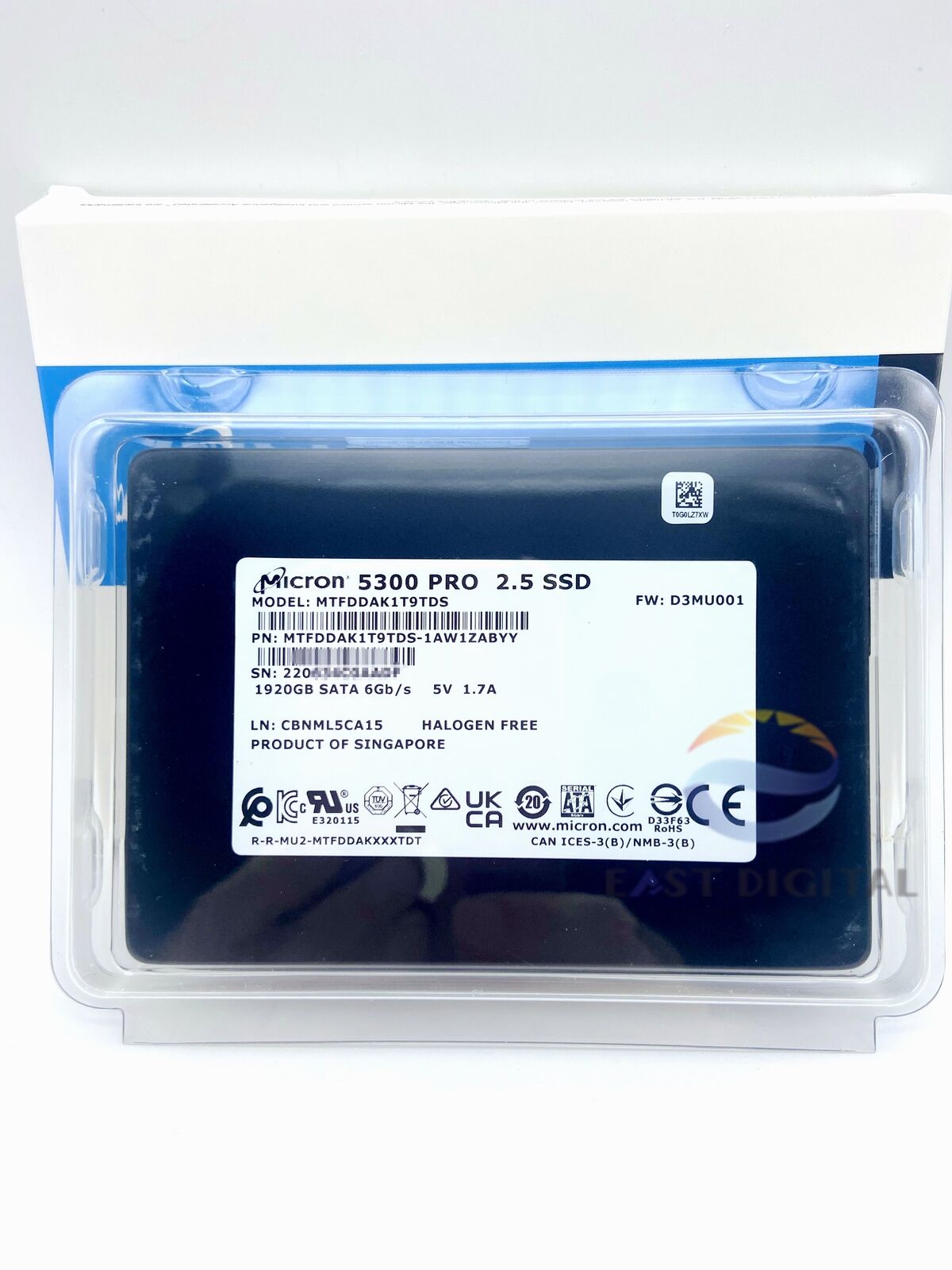 MTFDDAK1T9TDS Micron 5300 Pro 1920GB 1AW1ZABYY SATA 2.5in 6Gbs Solid State Drive