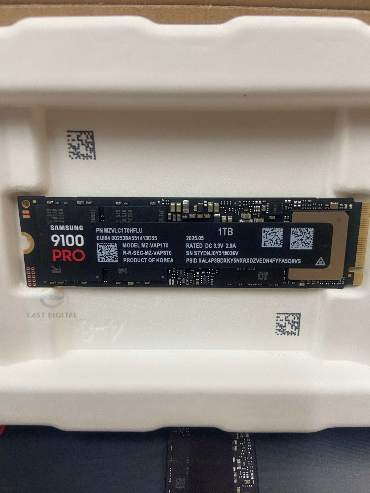 Samsung 9100 PRO MZ-VAP1T0 1TB PCIe 5.0 x4 NVMe M.2 2280 Solid State Drive 2025+