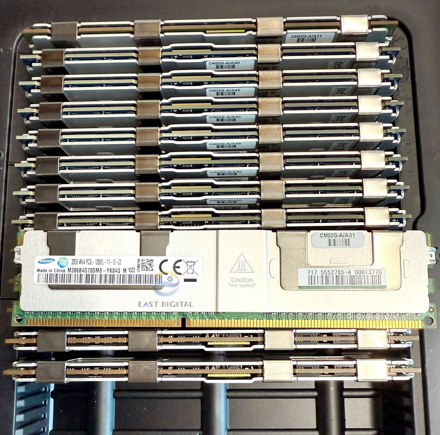 Samsung M386B4G70DM0-YK04 32GB 4Rx4 PC3L-12800L LRDIMM DDR3 ECC Server Memory