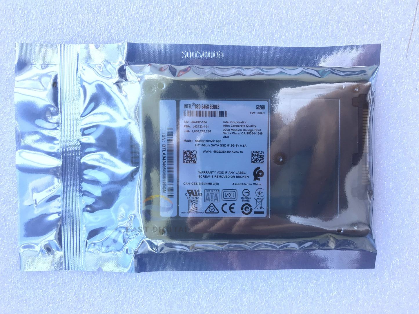 Intel SSD SSDSC2KW512G8X1 545S Series 512GB 6Gb/s 2.5' NAND 3D2 TLC 7mm SATA New