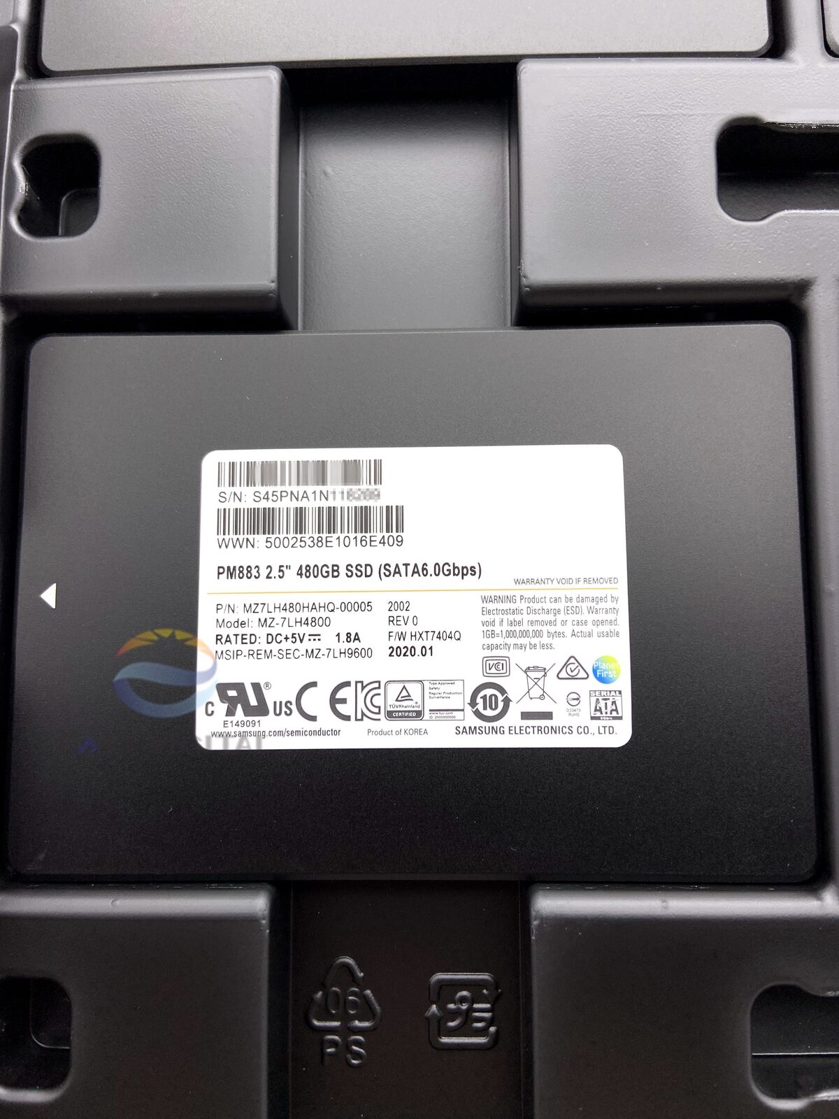 Samsung PM883 480GB SATA 6.0Gbps Enterprise SSD MZ-7LH4800 MZ7LH480HAHQ-00005