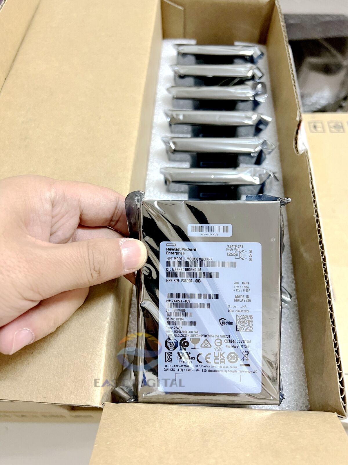 3.84TB HPE M0003840RXKRK 2.5' SAS P36996-003 XS3840LE70154 2XA271 12Gb/s SSD New