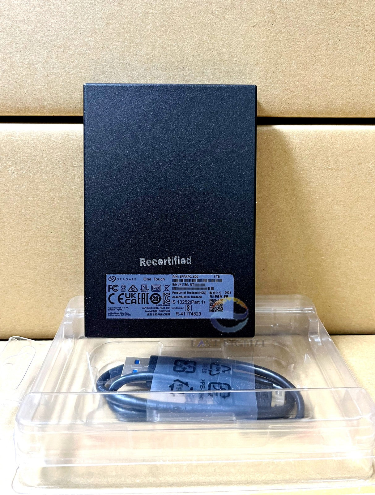 Seagate STKY1000400 One Touch 1TB External USB 3.0 Black 2.5 " PW Hard Drive