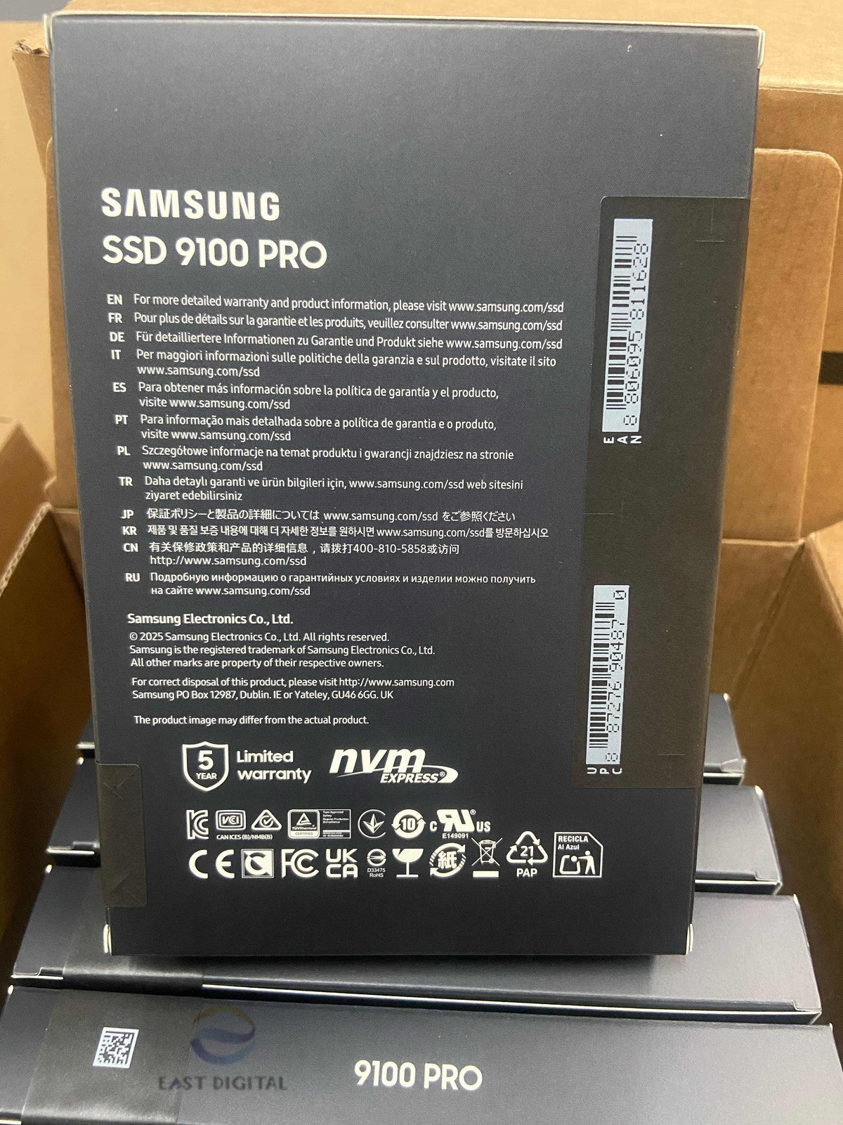 Samsung 9100 PRO MZ-VAP4T0 4TB PCIe 5.0 x4 NVMe M.2 2280 Solid State Drive 2025+