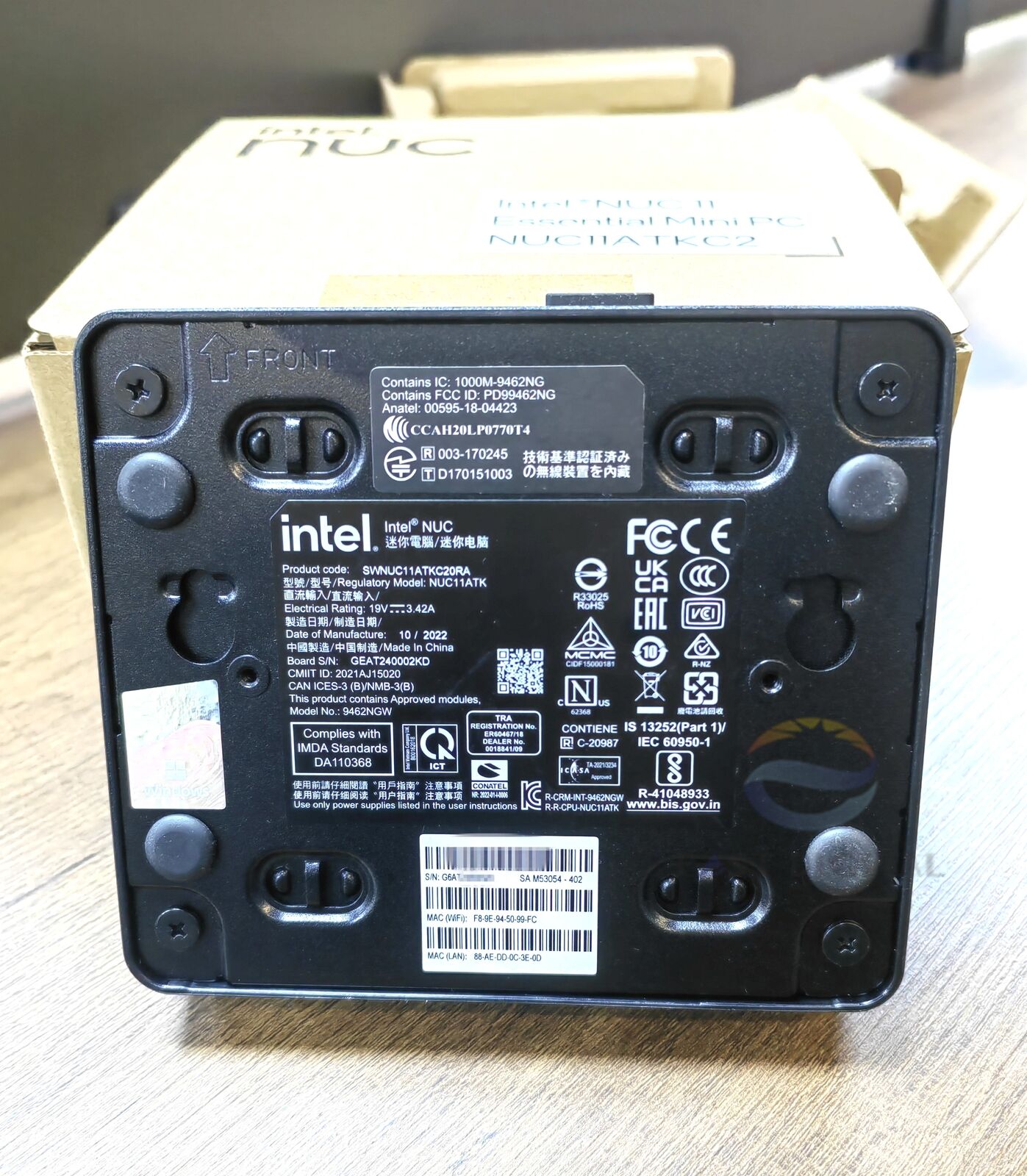NUC11ATKC2 Intel NUC 11 Essential Core NUC11ATKC20RA Mini PC Kit Barebone