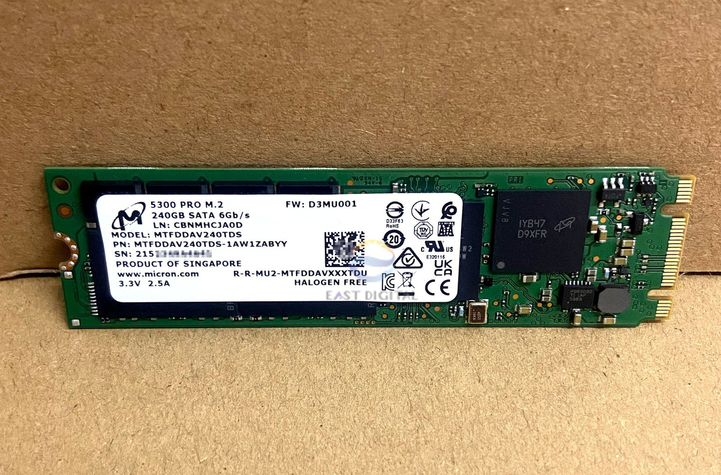 Micron 5300 PRO MTFDDAV240TDS 240GB M.2 6Gbs 1AW1ZABYY SATA Solid State Drive