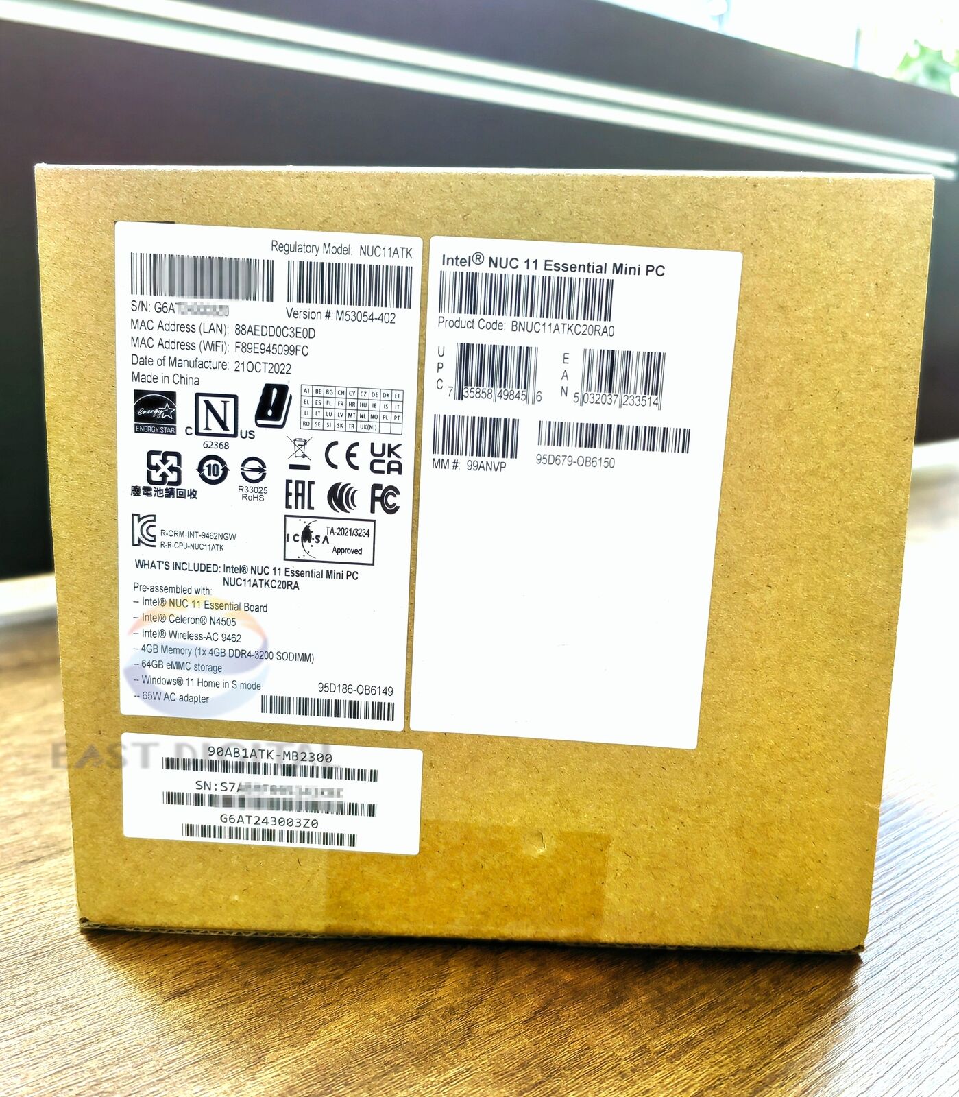 NUC11ATKC2 Intel NUC 11 Essential Core NUC11ATKC20RA Mini PC Kit Barebone