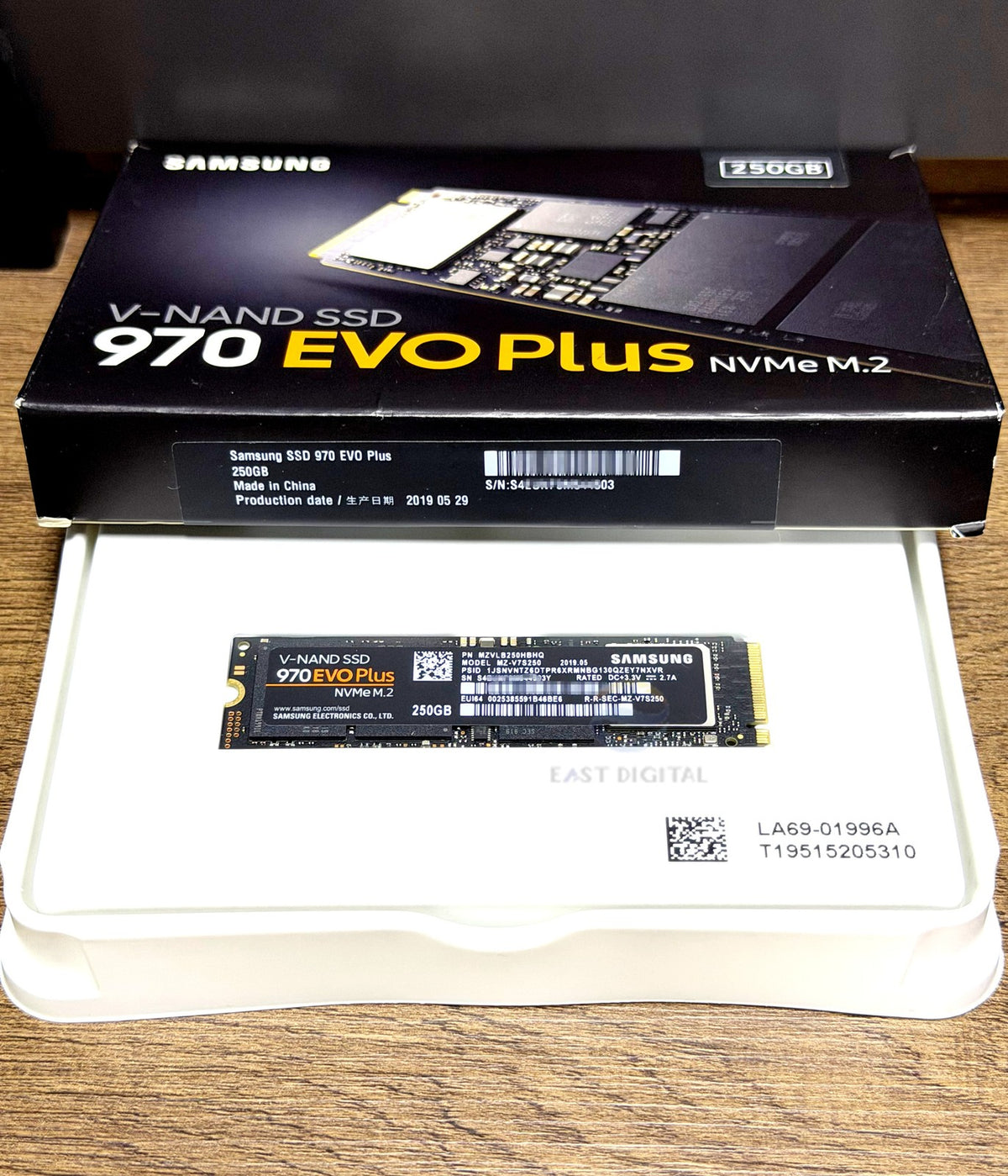 Samsung MZ-V7S250 970 EVO Plus 250GB M.2 NVMe PCIe3.0 512MB MZVLB250HBHQ SSD New