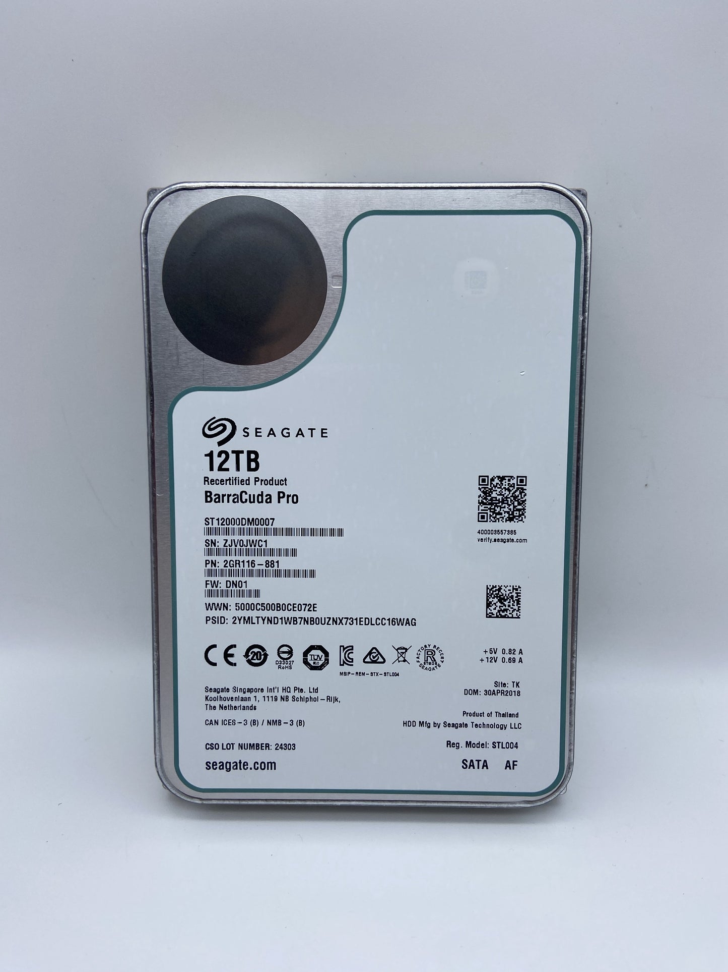 Seagate Barracuda Pro ST12000DM0007 12TB SATA 3.5 Internal Hard Drive Performance HDD
