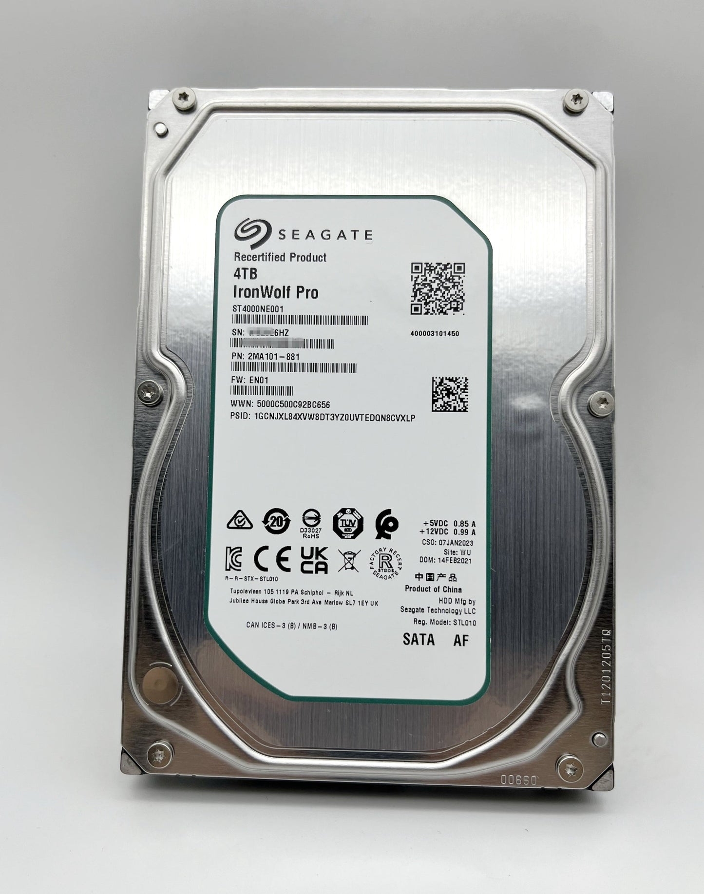 Seagate ST4000NE001 IronWolf Pro NAS 4TB 3.5'' SATA 256MB 7200RPM 6Gb Hard Drive