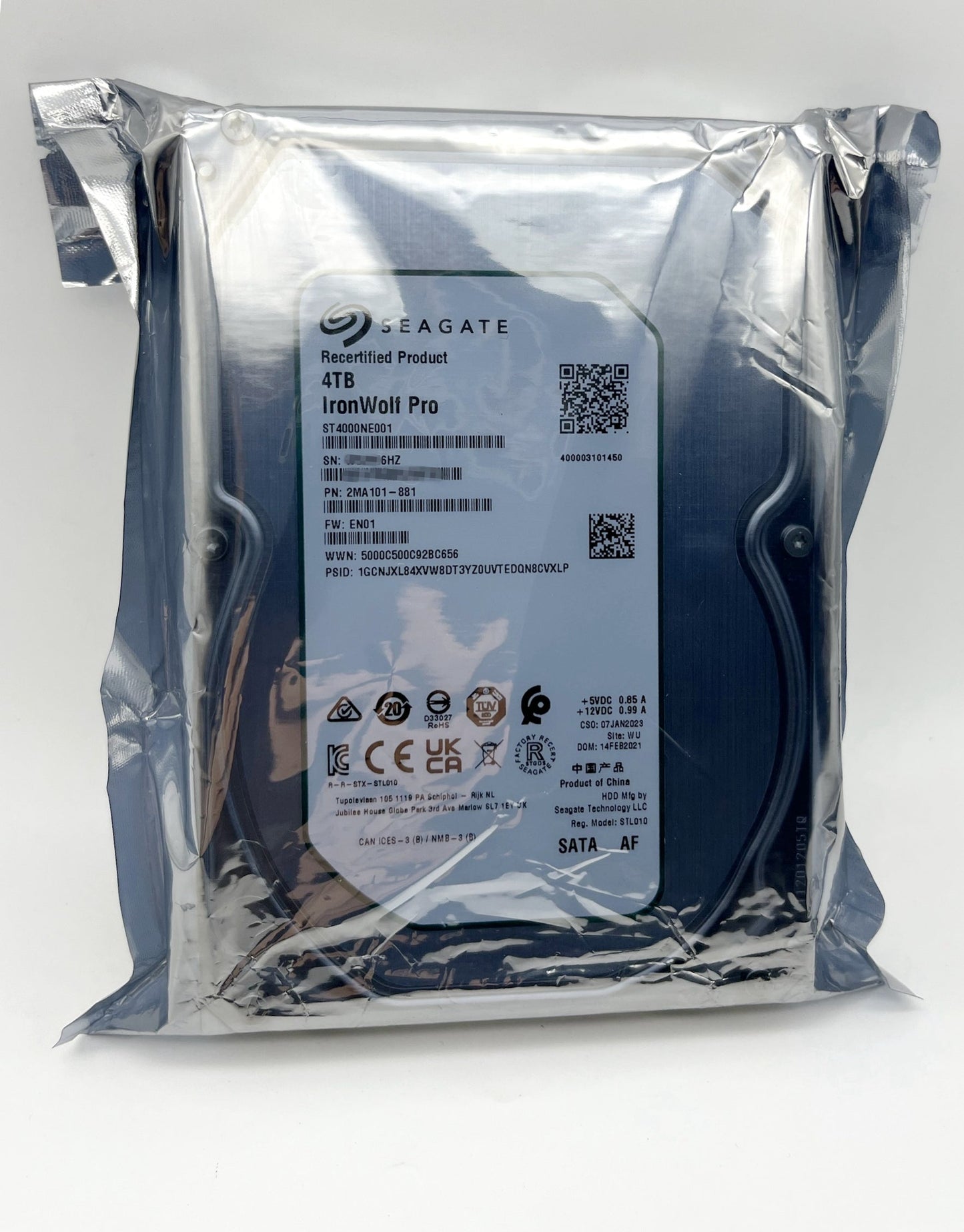 Seagate ST4000NE001 IronWolf Pro NAS 4TB 3.5'' SATA 256MB 7200RPM 6Gb Hard Drive