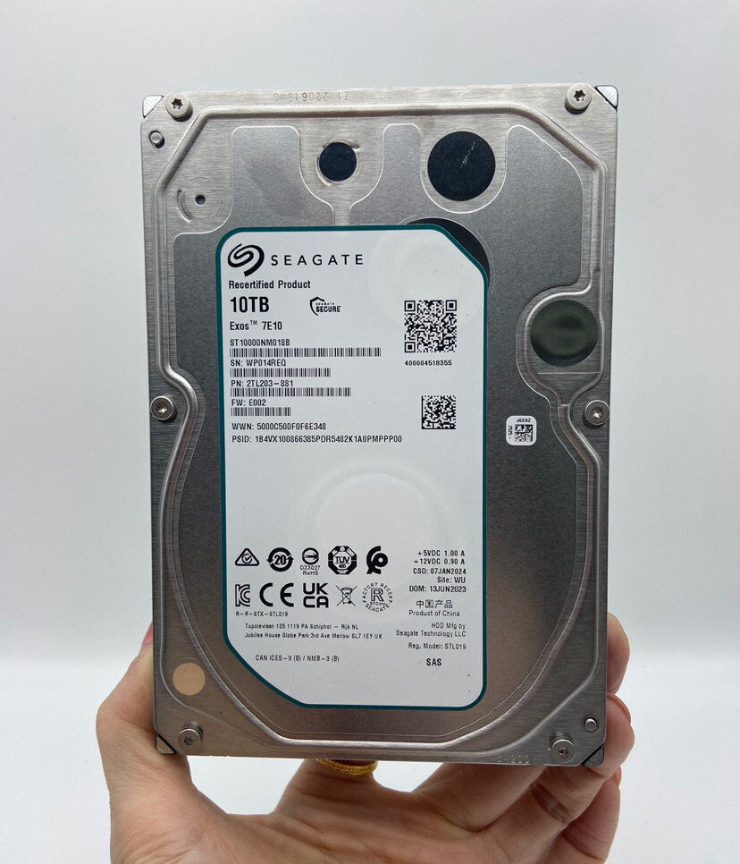 SEAGATE Exos 7E10 10TB ST10000NM018B Internal 3.5 SAS Hard Drive