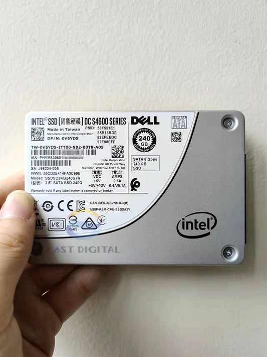 Dell 0V6YD5 Intel DC S4600 240GB SSDSC2KG240G7R SATA 2.5" 6G Solid State Drive