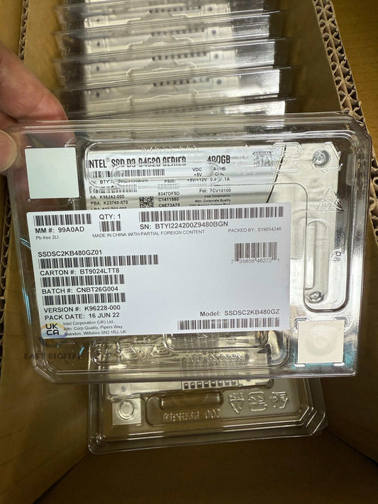 Intel SSD S4520 SSDSC2KB480GZ 480GB 2.5" SATA3 6Gb/s Solid State Drive New