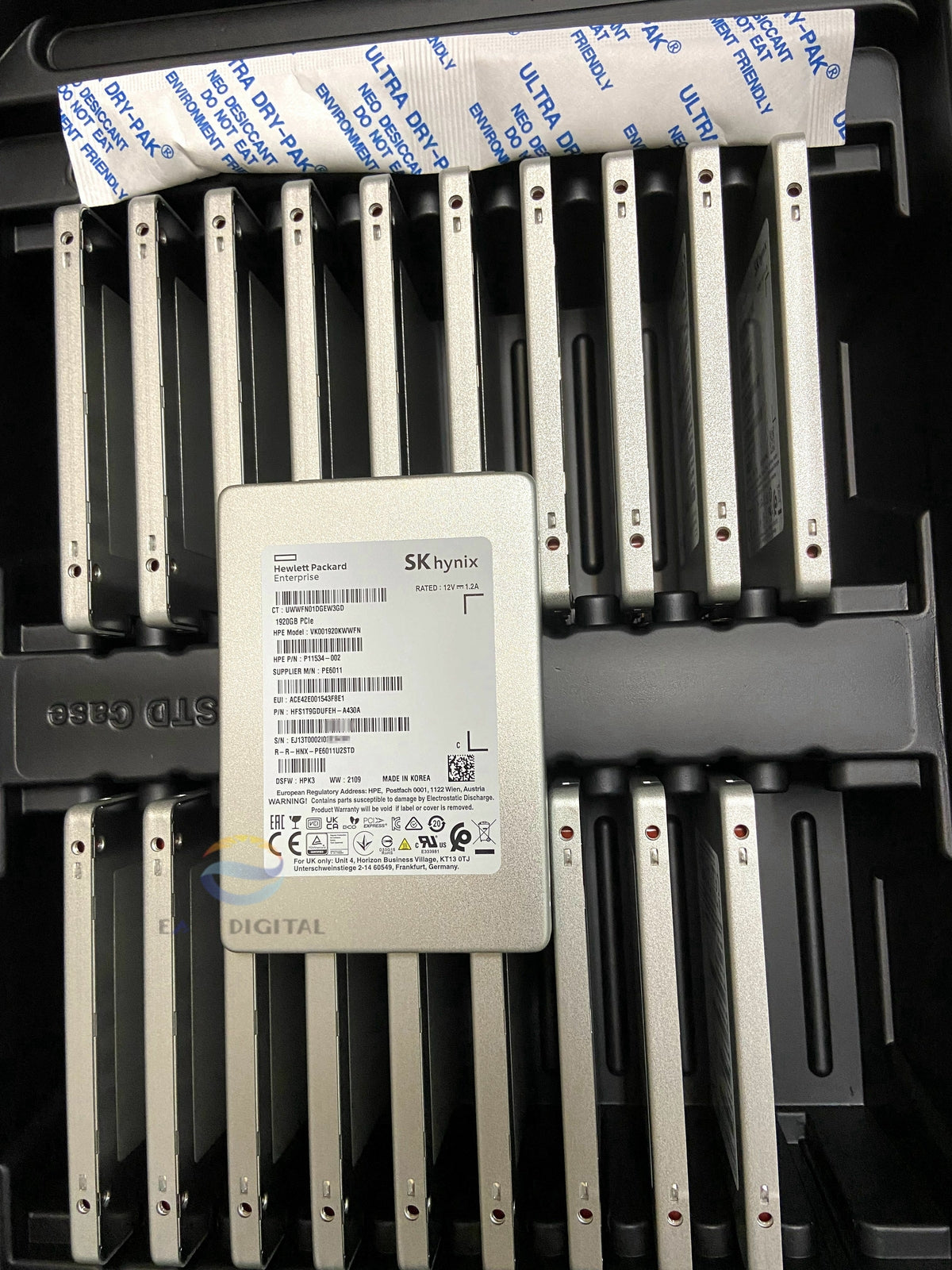 HPE VK001920KWWFN 1.92TB U.2 SSD P11534-002 PE6011 SK PCIe Solid State Drive New
