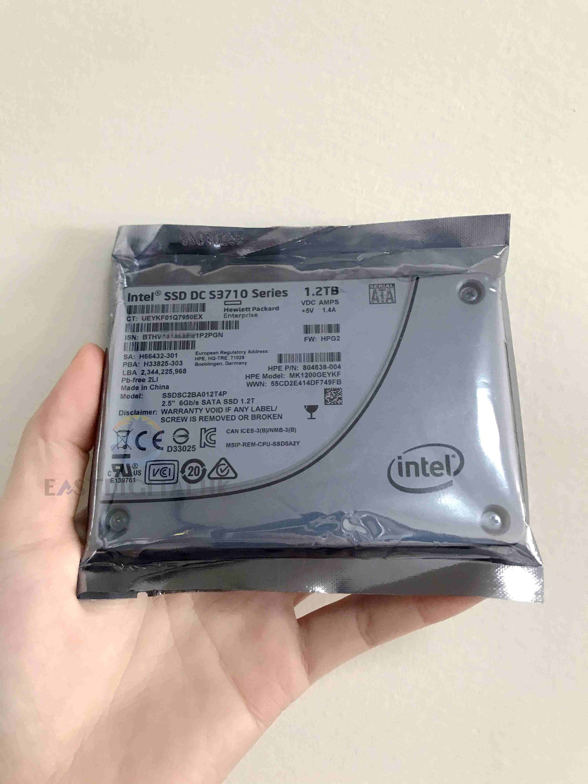 Intel SSD DC S3710 1.2T 6Gb/s MLC 2.5" SATA SSDSC2BA012T4P HPE 804638-004 New