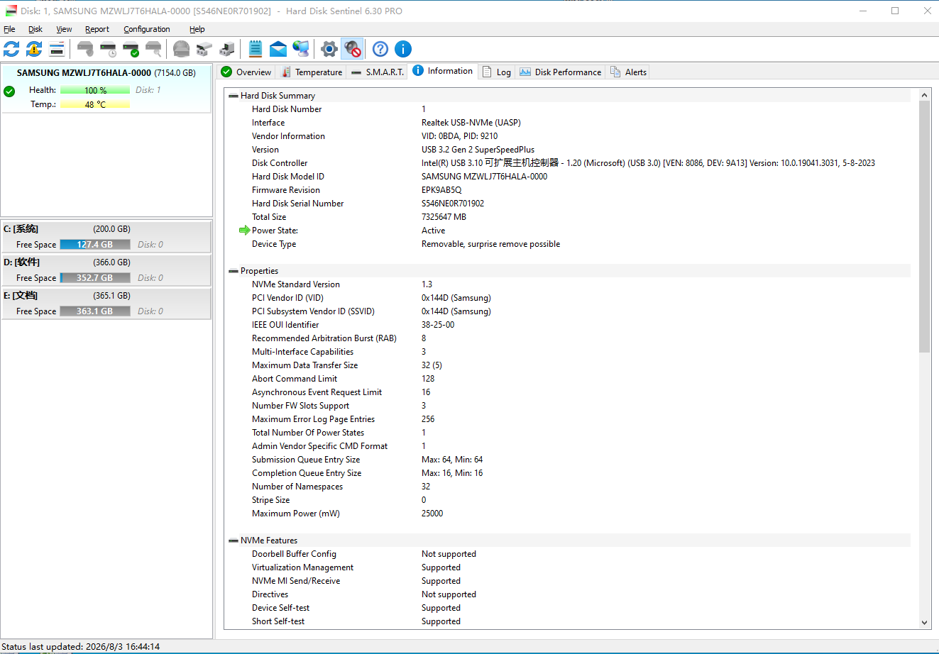 Samsung MZ-WLJ7T60 PM1733 7.68TB 2.5" PCIe 4.0 U.2 6Gbps MZWLJ7T6HALA-00007 SSD