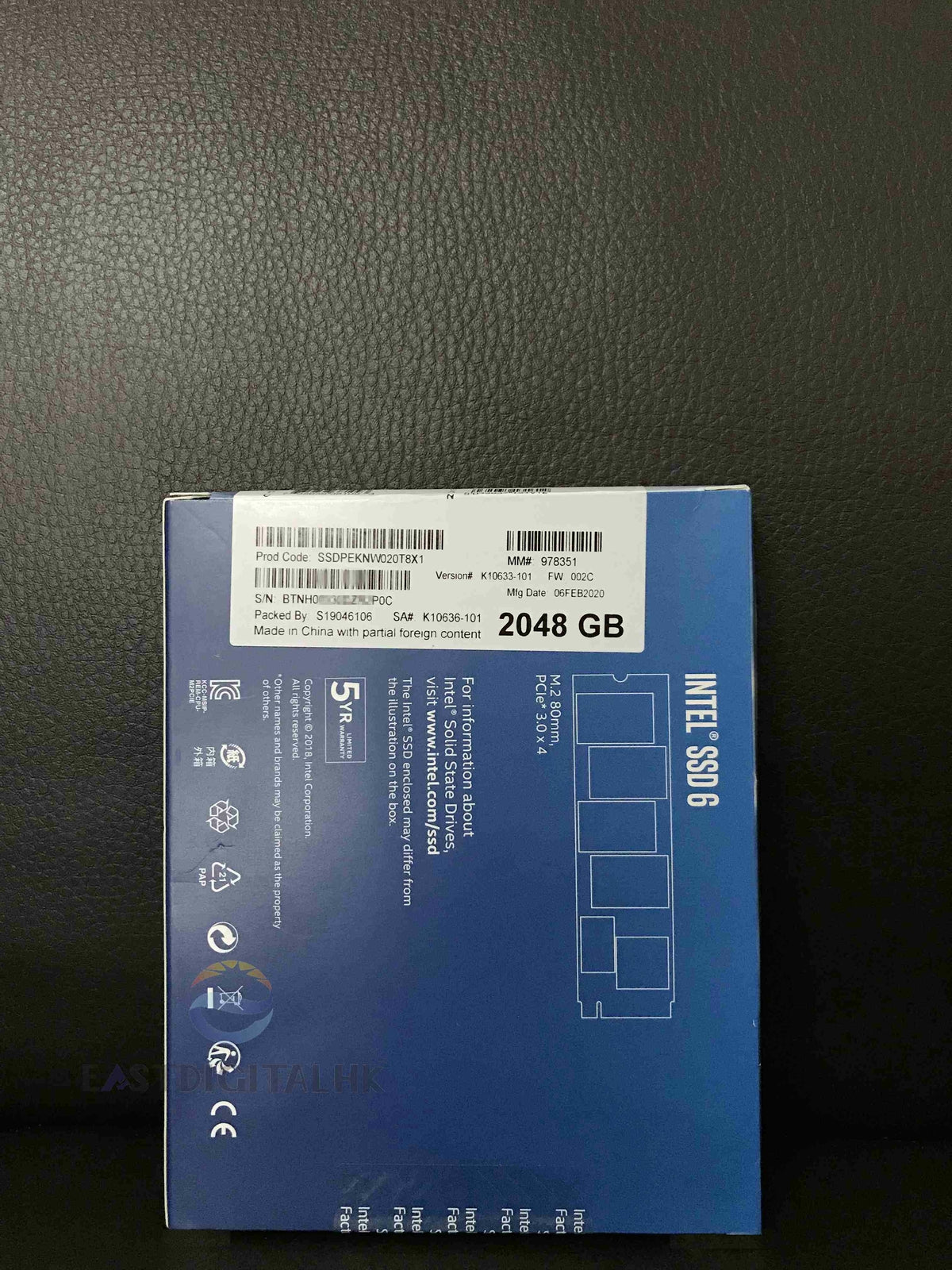 Intel SSD 660p Series M.2 2280 2TB PCI-Express 3.0 3D NAND SSDPEKNW020T8X1 New
