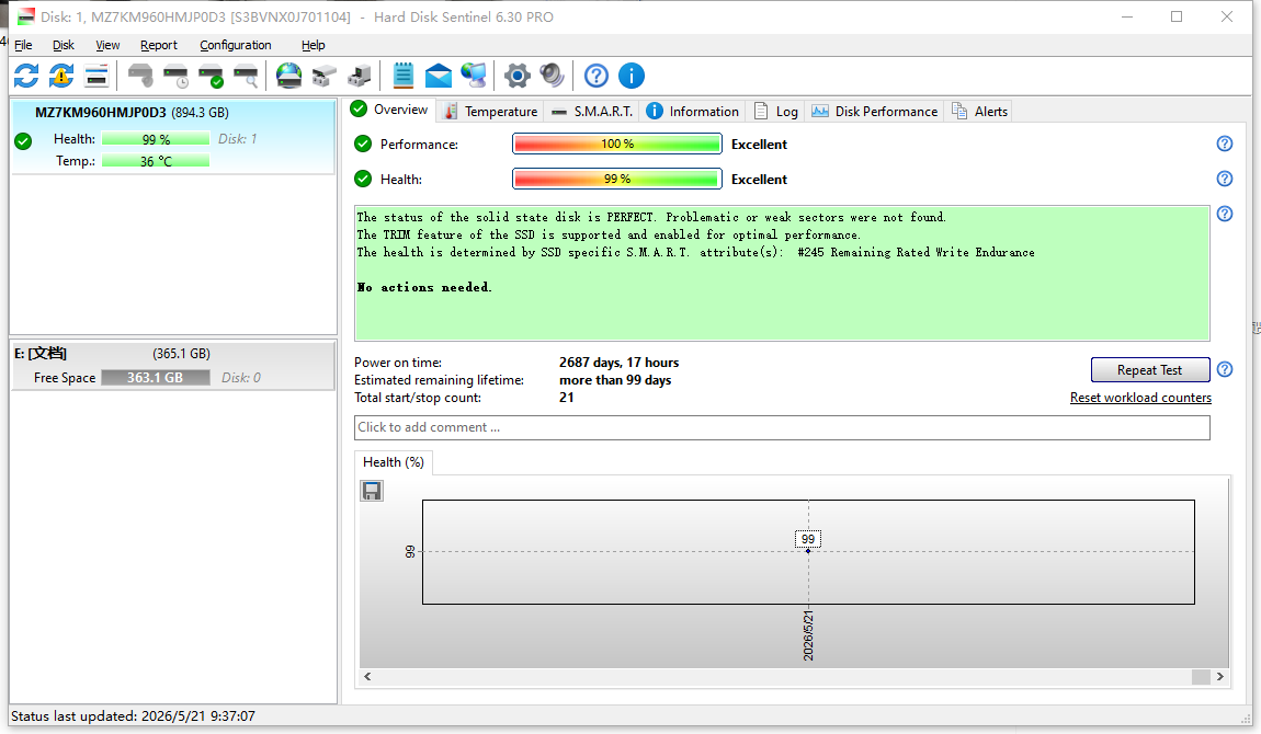Dell DD4G0 Samsung SM863a 960GB MZ-7KM96DB 2.5" SATA 6Gbps Solid State Drive