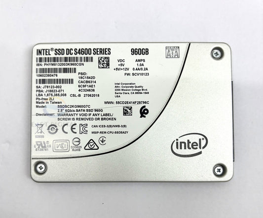 Intel SSDSC2KG960G7C S4600 960GB 2.5" SATA 6Gb/s Enterprise Solid State Drive