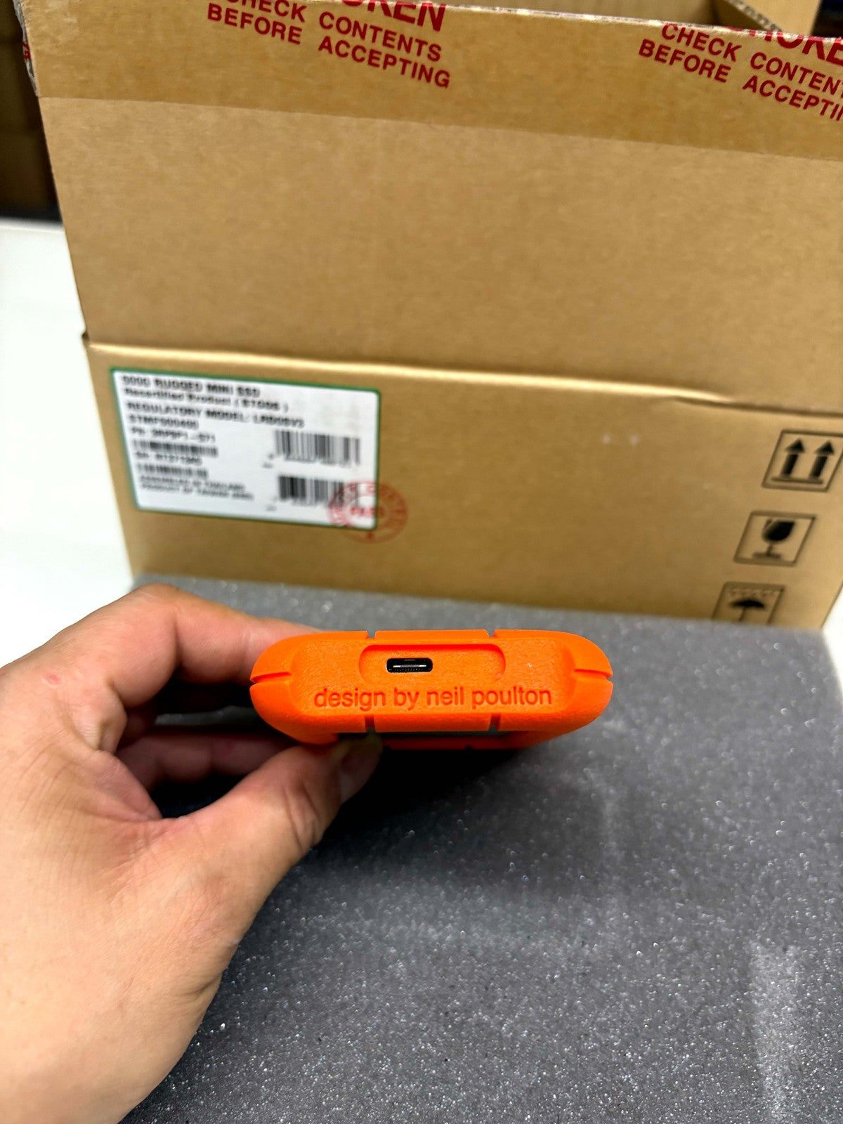 Seagate STMF500400 Rugged Mini 500GB SSD USB 3 Type-C External Solid State Drive