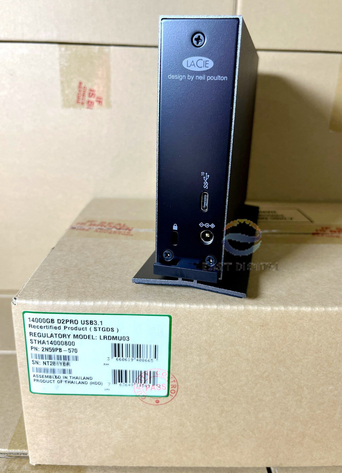 Seagate STHA14000800 14TB 3.5'' D2 Professional USB 3.1 Desktop  External HDD