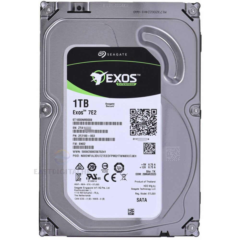 ST1000NM0008 SEAGATE Exos 7E2 1TB 7.2K 128MB SATA III 3.5'' Hard Drive New