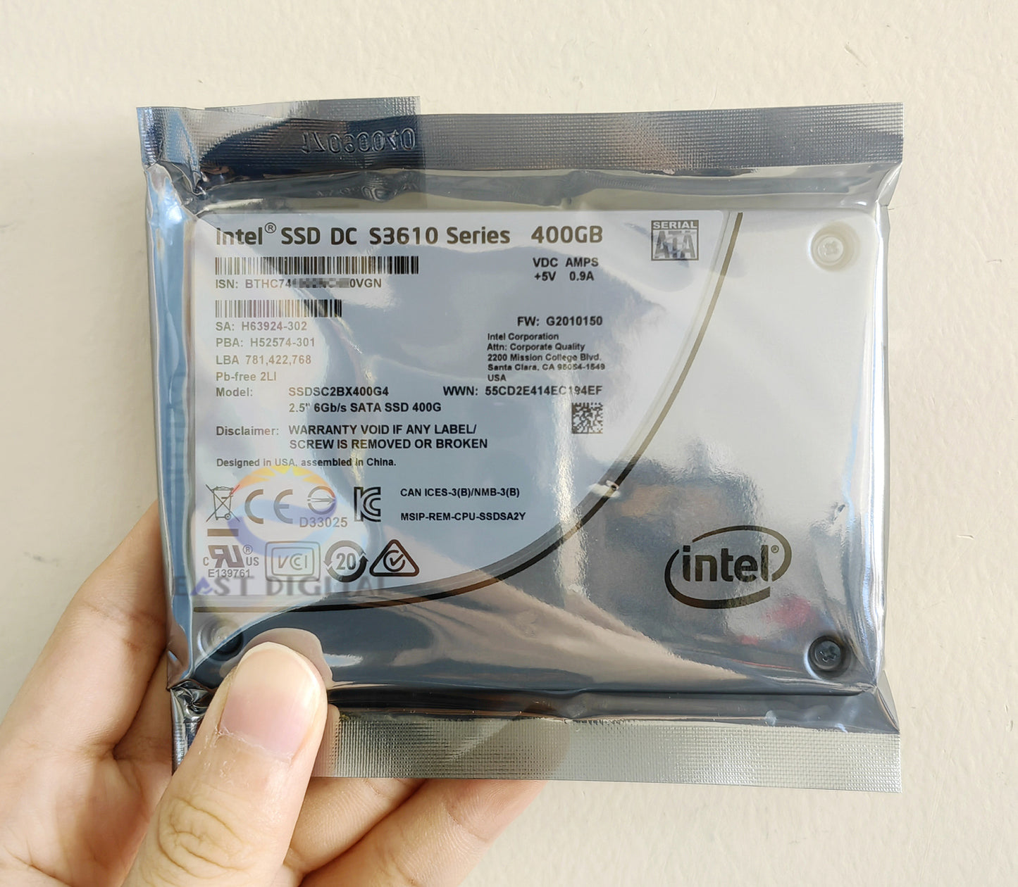 Intel S3610 400GB 2.5'' SSDSC2BX400G4 SATA 6Gb/s MLC Solid State Drive SSD New