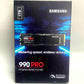 Samsung 990 PRO MZ-V9P1T0 1TB PCIe 4.0 x4 NVMe M.2 2280 Solid State Drive 2025+