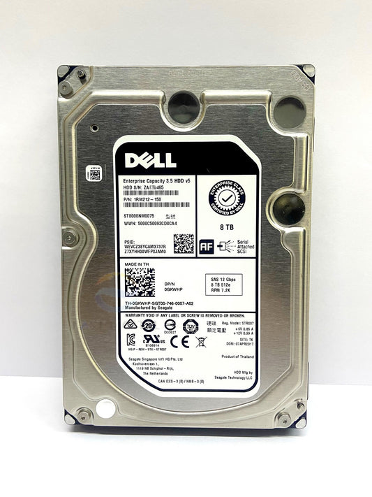 0GKWHP GKWHP Dell ST8000NM0075 8TB 3.5'' SAS 7.2K 12Gbps 256MB Hard Drive
