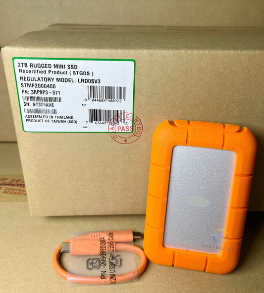 Seagate STMF2000400 Rugged Mini 2TB SSD USB 3.2 Type-C External Solid State Drive