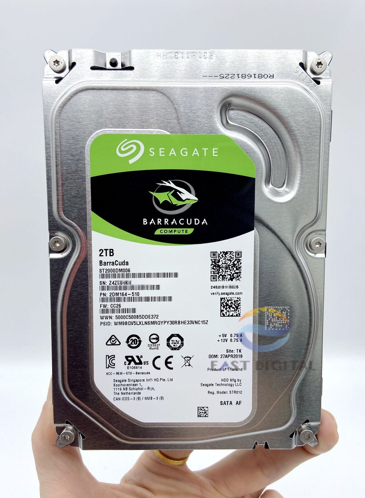 ST2000DM006 Seagate Barracuda 2TB SATA 3.5" 7200RPM 64MB Internal Hard Drive New