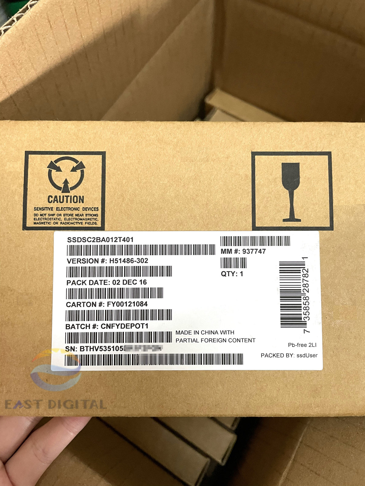 Intel SSD SSDSC2BA012T4 DC S3710 Series 1.2TB 2.5" SATA III 6.0Gbps MLC 7mm New