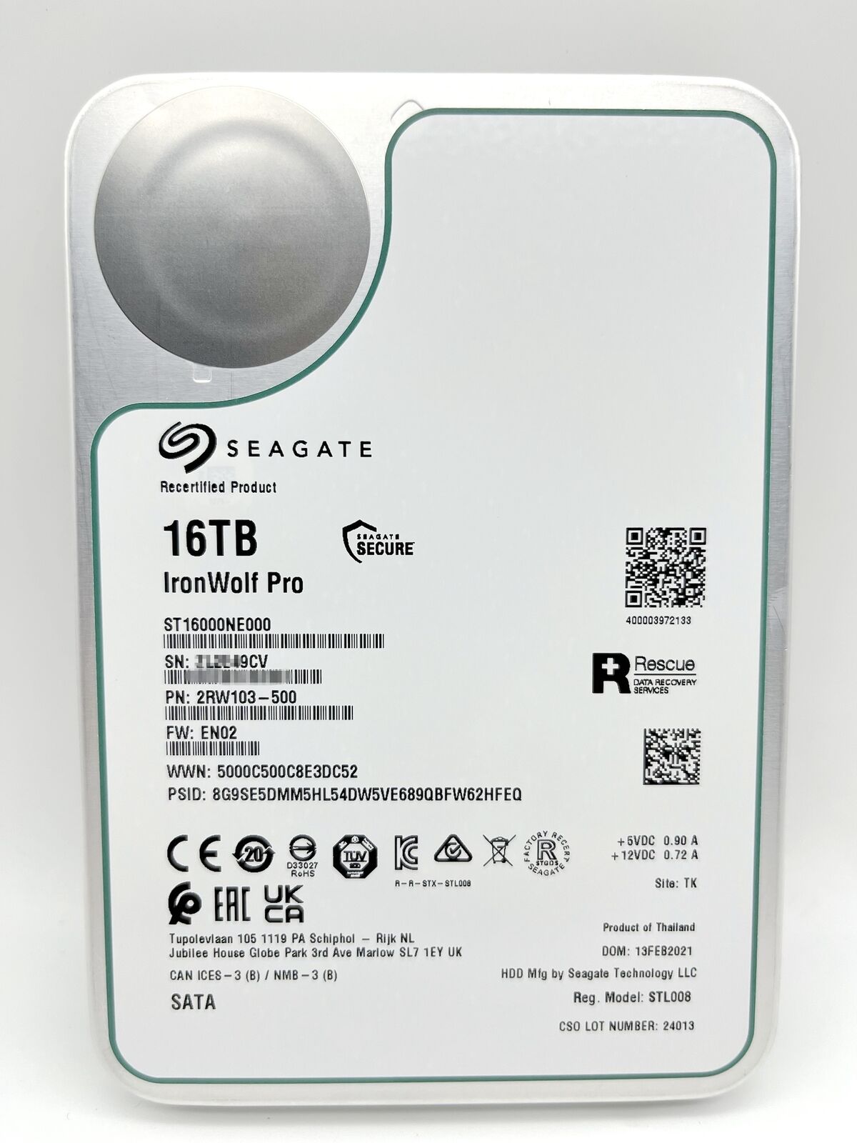 ST16000NE000 Seagate Ironwolf Pro 16TB 3.5 256M Enterprise SATA Hard Drive