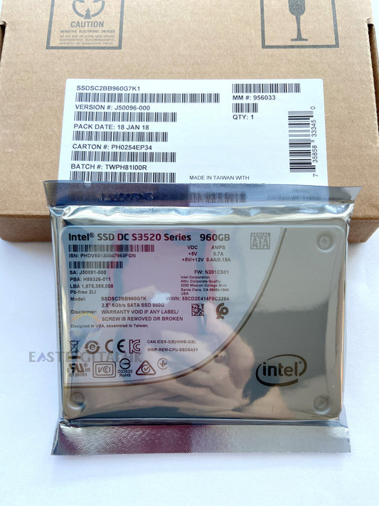 Intel SSD DC S3520 Series 960GB 6Gb/s 25nm MLC 2.5" SATA SSDSC2BB960G7K New