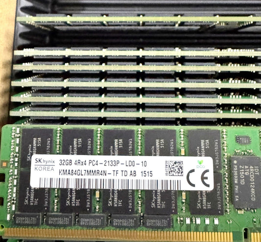 Skhynix HMA84GL7MMR4N-TF 32GB 4RX4 PC4-2133P ECC LRDIMM Server Memory