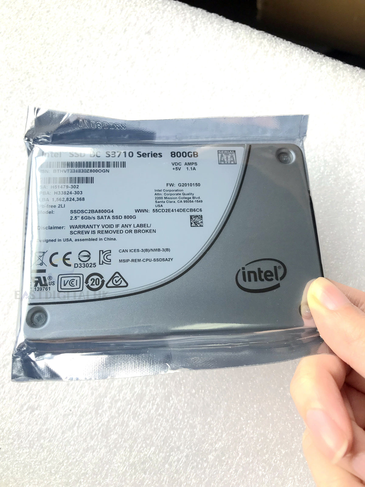Intel SSD DC S3710 Series 800GB 2.5" SATA 6Gb/s 20nm MLC 7mm SSDSC2BA800G4 New