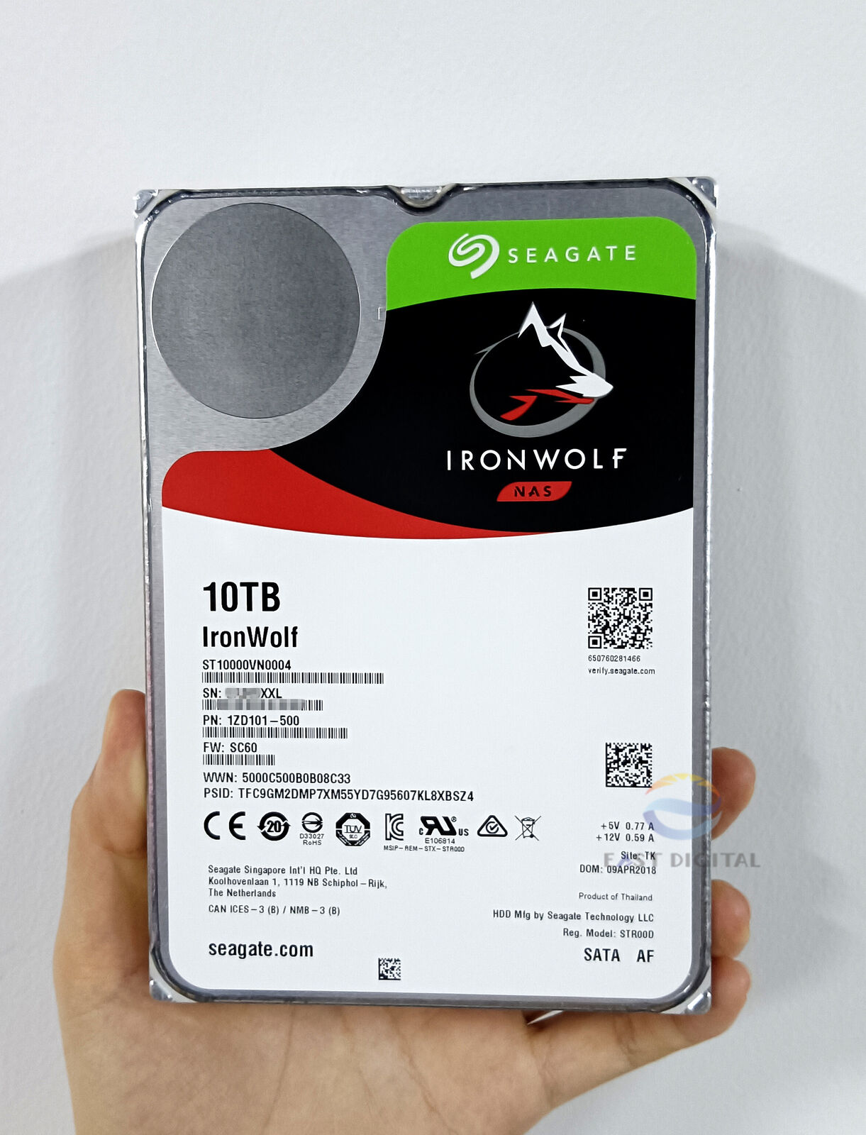 ST10000VN0004 Seagate IronWolf 10TB 3.5" NAS SATA 7200RPM 256MB Hard Drive New