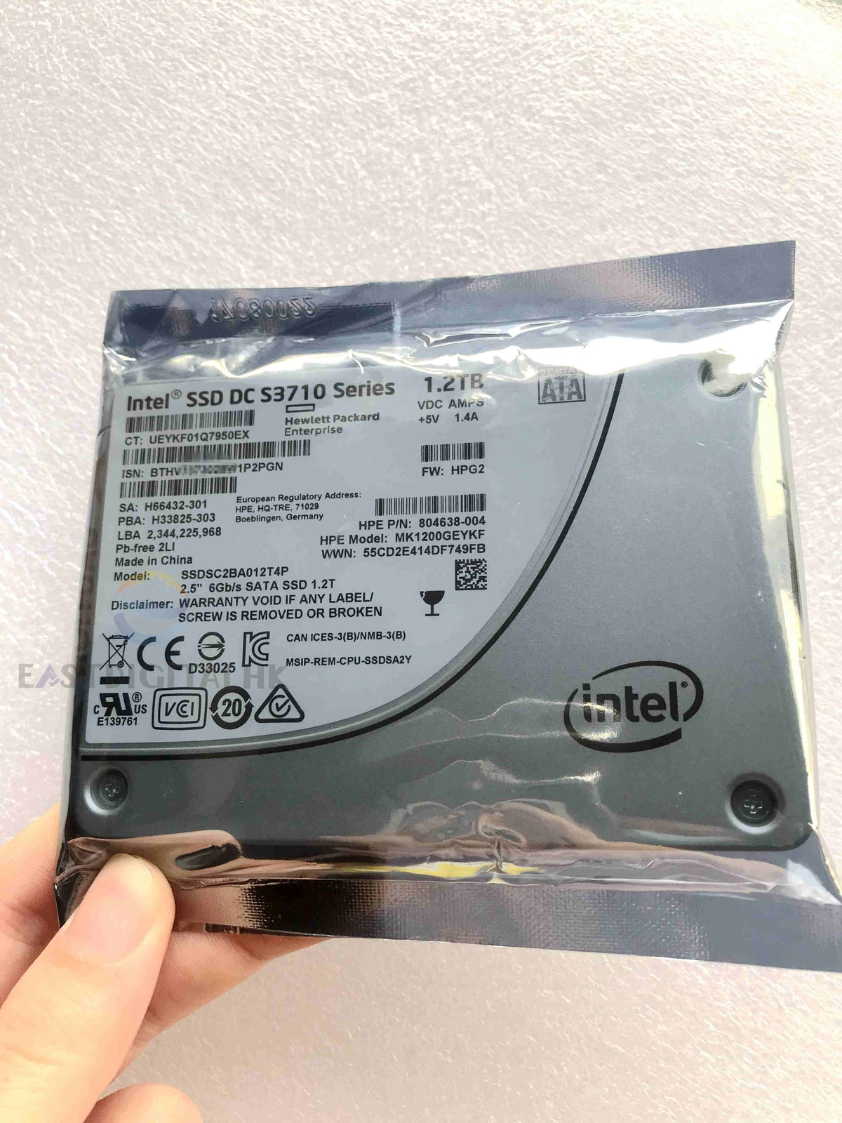 Intel SSD DC S3710 1.2T 6Gb/s MLC 2.5" SATA SSDSC2BA012T4P HPE 804638-004 New
