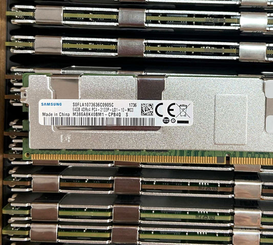 Samsung 64GB 4DRx4 PC4-2133P M386A8K40BM1-CPB DDR4 LRDIMM Server RAM Memory