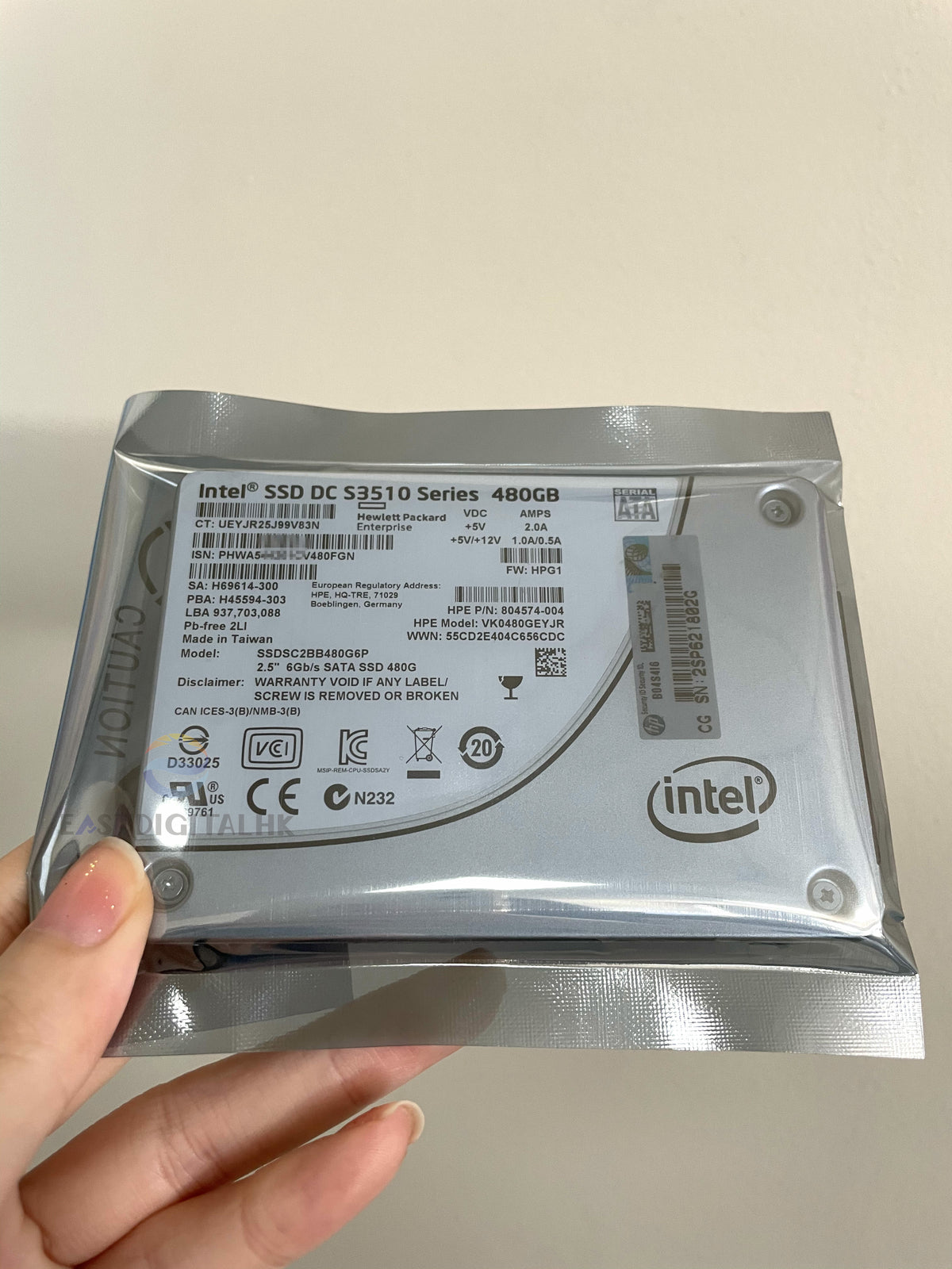 Intel DC S3510 480GB SSDSC2BB480G6 SSDSC2BB480G6P HPE 804574-004 2.5 SATA SSD