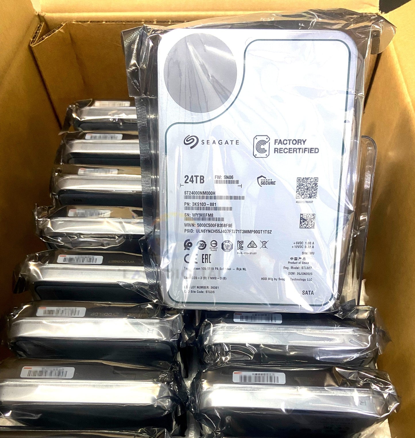 Seagate ST24000NM000H Exos X24 3.5'' 24TB SATA 7.2k 512MB Enterprise Hard Drive
