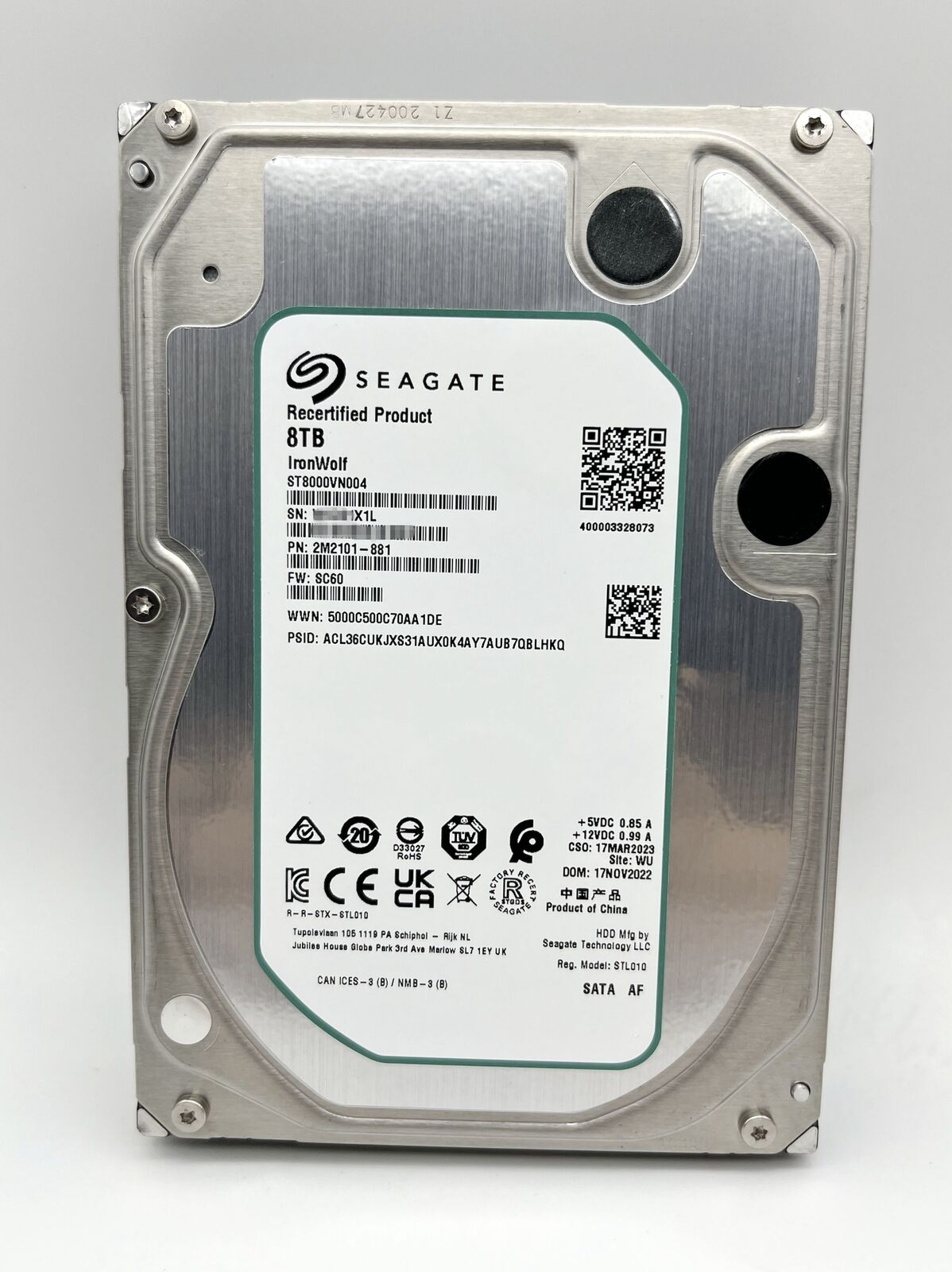 ST8000VN004 Seagate Ironwolf NAS 8TB 3.5 256M Enterprise SATA Hard Drive