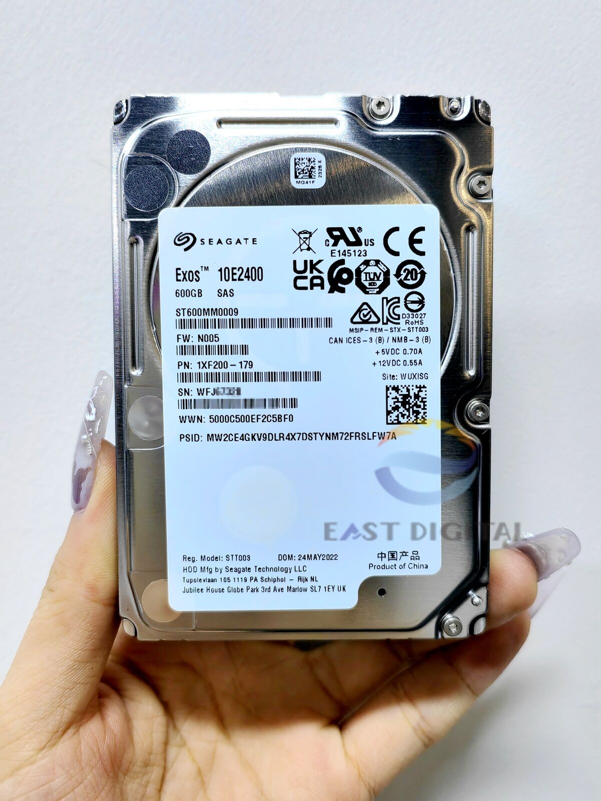 Seagate ST600MM0009 600GB Exos 10E2400 2.5'' 10K RPM 12Gb/s SAS 128MB Hard Drive