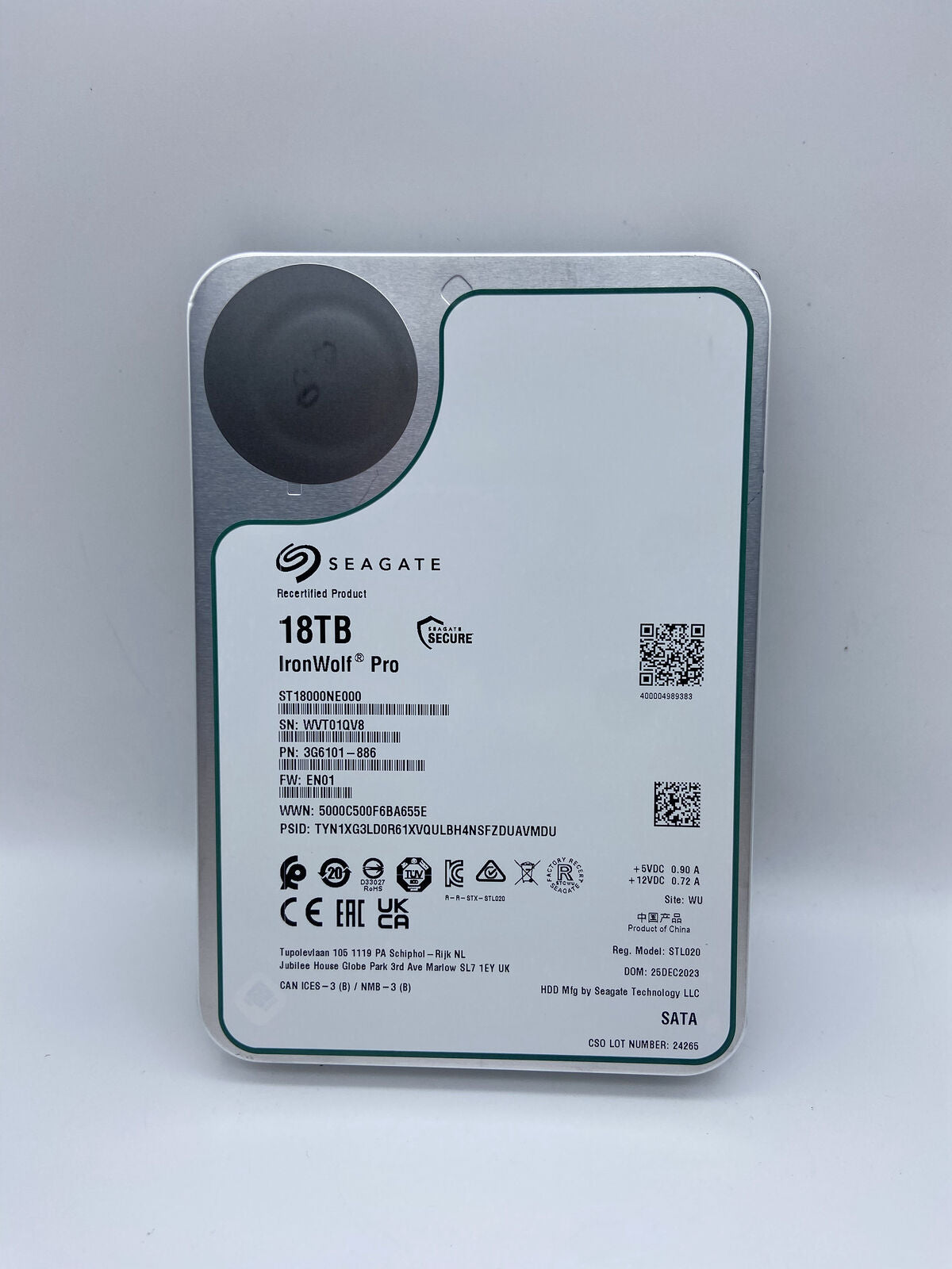 Seagate IronWolf Pro 18TB ST18000NE000 3.5 Internal SATA 7200RPM Hard Drive